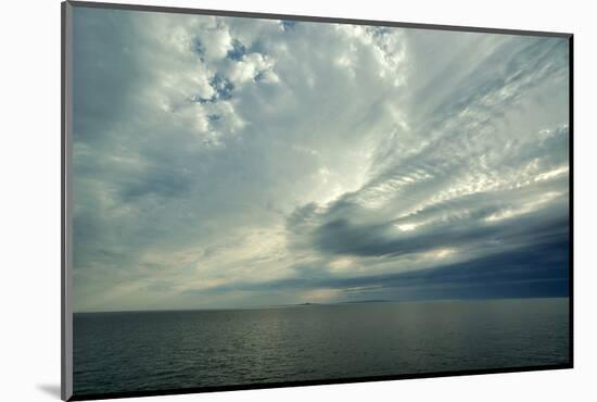 Canada, Quebec, Iles-de-la-Madeleine. Open sea, view of Ile d'Entree-Michele Molinari-Mounted Photographic Print