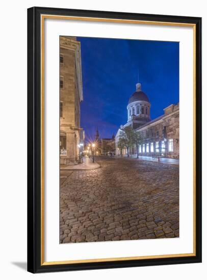 Canada, Quebec, Montreal, Old Montreal at Dawn-Rob Tilley-Framed Photographic Print