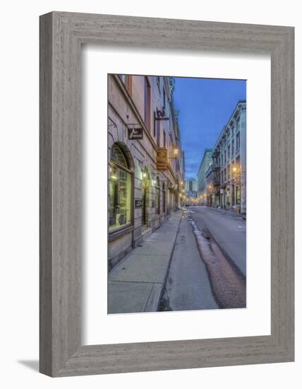 Canada, Quebec, Montreal, Old Montreal at Dawn-Rob Tilley-Framed Photographic Print