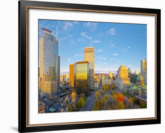 Canada, Quebec, Montreal, Place Du Canada and Dorchester Square, Cathedral-Basilica of Mary,-Alan Copson-Framed Photographic Print