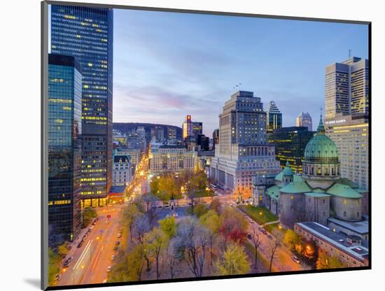 Canada, Quebec, Montreal, Place Du Canada and Dorchester Square, Cathedral-Basilica of Mary,-Alan Copson-Mounted Photographic Print