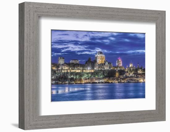 Canada, Quebec, Quebec City at Twilight-Rob Tilley-Framed Photographic Print