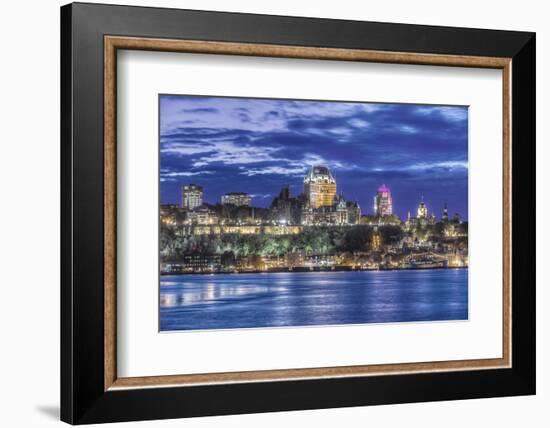 Canada, Quebec, Quebec City at Twilight-Rob Tilley-Framed Photographic Print