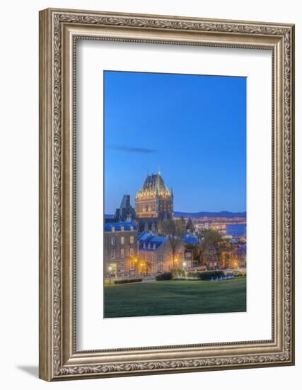 Canada, Quebec, Quebec City, Old Town at Twilight-Rob Tilley-Framed Photographic Print