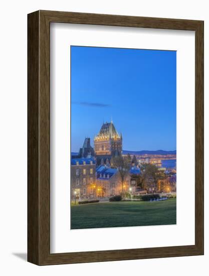 Canada, Quebec, Quebec City, Old Town at Twilight-Rob Tilley-Framed Photographic Print