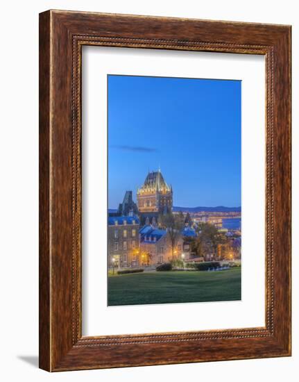 Canada, Quebec, Quebec City, Old Town at Twilight-Rob Tilley-Framed Photographic Print