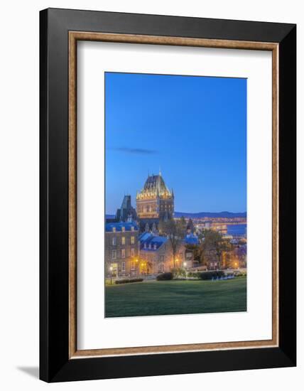 Canada, Quebec, Quebec City, Old Town at Twilight-Rob Tilley-Framed Photographic Print