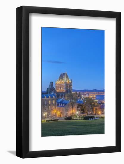 Canada, Quebec, Quebec City, Old Town at Twilight-Rob Tilley-Framed Photographic Print