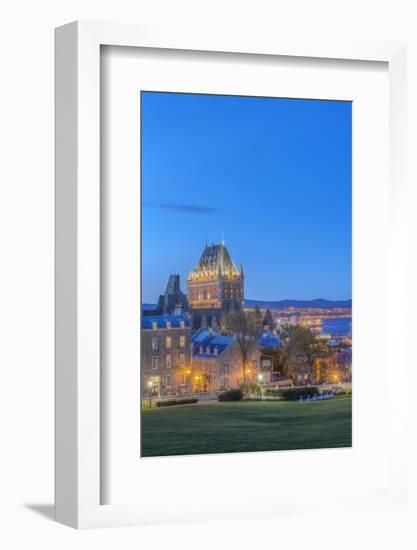 Canada, Quebec, Quebec City, Old Town at Twilight-Rob Tilley-Framed Photographic Print