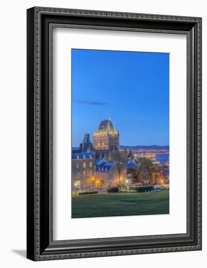 Canada, Quebec, Quebec City, Old Town at Twilight-Rob Tilley-Framed Photographic Print