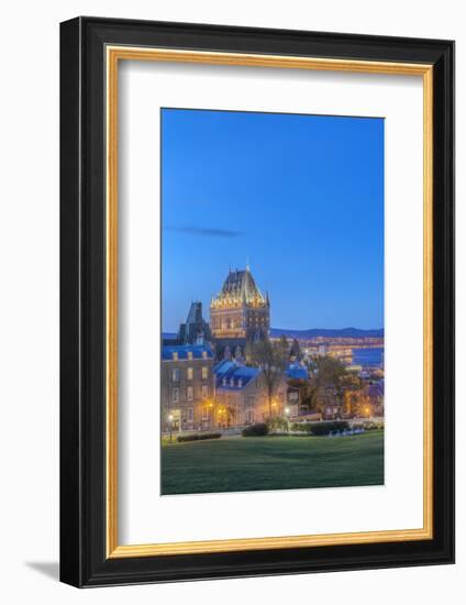 Canada, Quebec, Quebec City, Old Town at Twilight-Rob Tilley-Framed Photographic Print