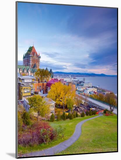 Canada, Quebec, Quebec City, Vieux Quebec or Old Quebec, Chateau Fontenac-Alan Copson-Mounted Photographic Print