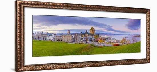 Canada, Quebec, Quebec City, Vieux Quebec or Old Quebec, Chateau Fontenac-Alan Copson-Framed Photographic Print