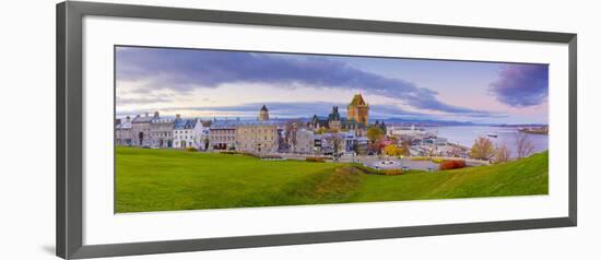 Canada, Quebec, Quebec City, Vieux Quebec or Old Quebec, Chateau Fontenac-Alan Copson-Framed Photographic Print