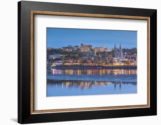 Canada, Quebec, Saguenay-Chicoutimi. Skyline by the Saguenay River-Walter Bibikow-Framed Photographic Print