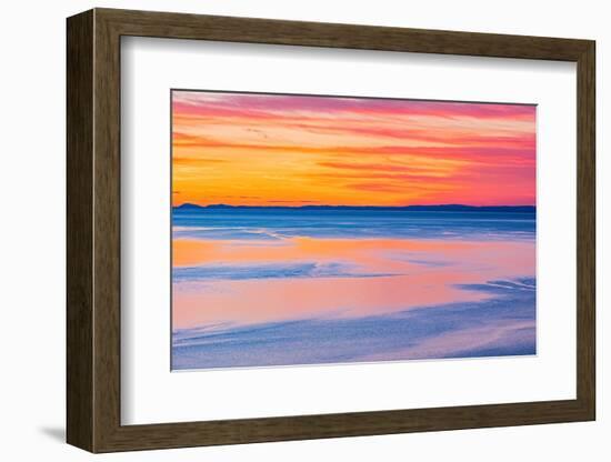 Canada, Quebec, Tadoussac. Sunrise on Saguenay River.-Jaynes Gallery-Framed Photographic Print