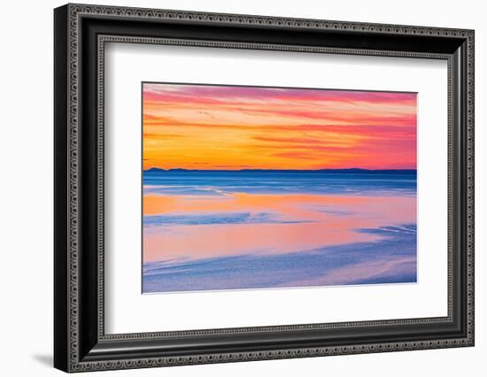 Canada, Quebec, Tadoussac. Sunrise on Saguenay River.-Jaynes Gallery-Framed Photographic Print