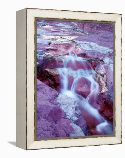 Canada, Reddish Argillite Adds Color to Streambed in Red Rock Canyon-John Barger-Framed Premier Image Canvas