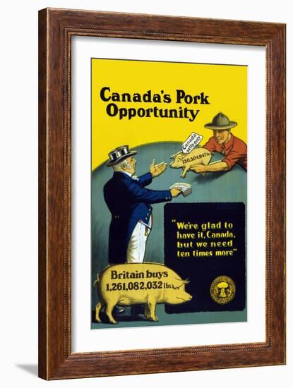 Canada's Pork Opportunity-E. Henderson-Framed Art Print