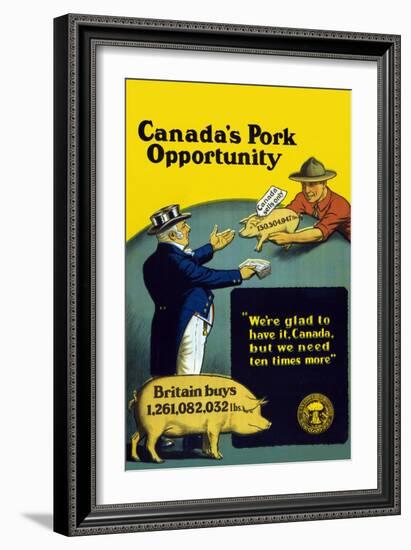 Canada's Pork Opportunity-E. Henderson-Framed Art Print