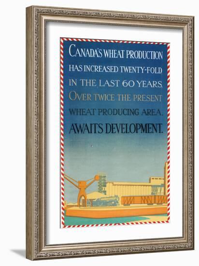 Canada's Wheat Production-Allan McNab-Framed Giclee Print