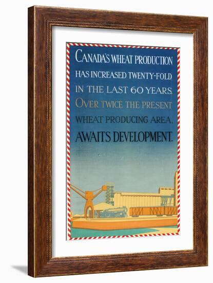 Canada's Wheat Production-Allan McNab-Framed Giclee Print