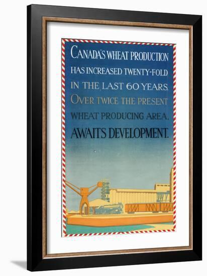 Canada's Wheat Production-Allan McNab-Framed Giclee Print
