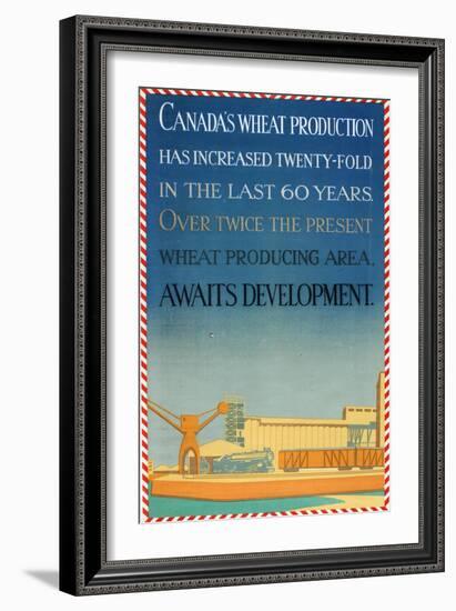 Canada's Wheat Production-Allan McNab-Framed Giclee Print