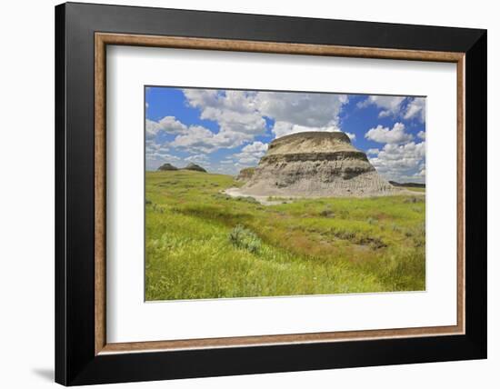 Canada, Saskatchewan, Grasslands National Park. Killdeer Badlands formations.-Jaynes Gallery-Framed Photographic Print