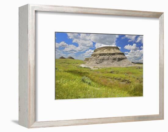 Canada, Saskatchewan, Grasslands National Park. Killdeer Badlands formations.-Jaynes Gallery-Framed Photographic Print