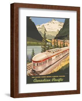 Canada - Scenic Dome Route - Canadian Pacific Railway-Roger Couillard-Framed Art Print