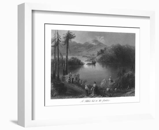Canada, Scenic View of a Settler's Hut on the Frontier-Lantern Press-Framed Art Print