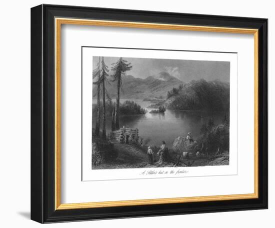 Canada, Scenic View of a Settler's Hut on the Frontier-Lantern Press-Framed Art Print