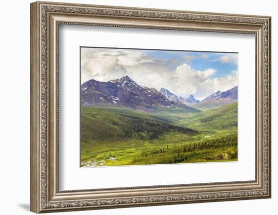 Canada, Yukon Territory. Tombstone Range and Klondike River.-Jaynes Gallery-Framed Photographic Print