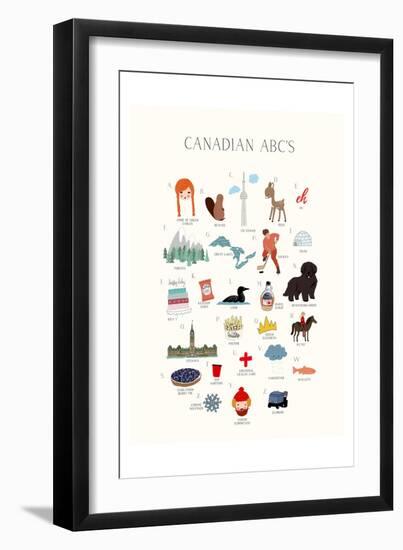 Canadian ABCs-Leah Straatsma-Framed Art Print