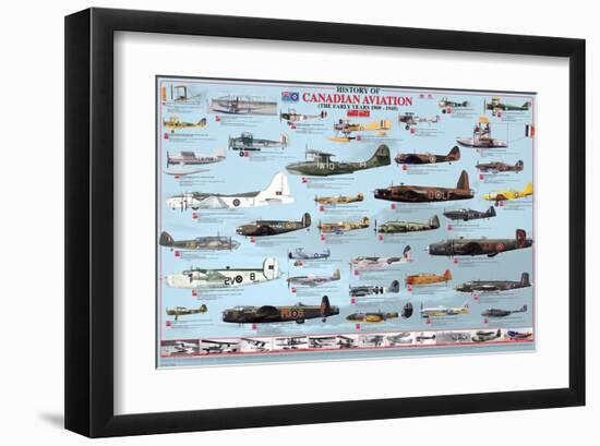 Canadian Aviation, The Early Years-null-Framed Art Print
