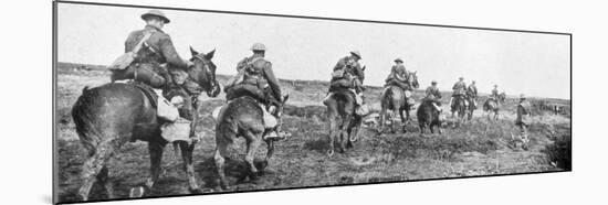 Canadian Cavalry, Vimy, France, First World War, April 1917-null-Mounted Giclee Print