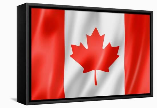 Canadian Flag-daboost-Framed Stretched Canvas