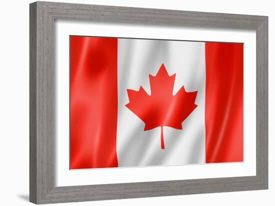 Canadian Flag-daboost-Framed Art Print