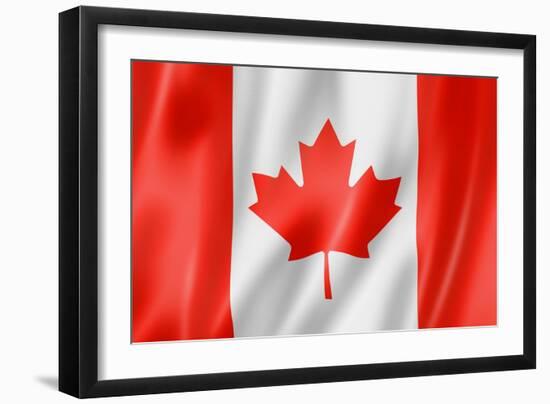 Canadian Flag-daboost-Framed Art Print