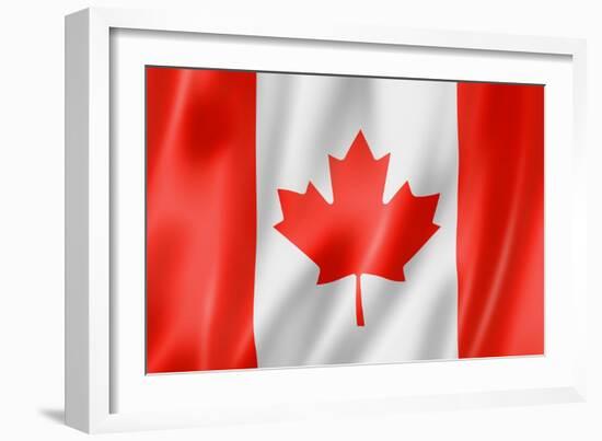 Canadian Flag-daboost-Framed Art Print