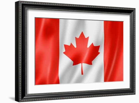 Canadian Flag-daboost-Framed Art Print