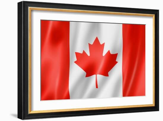 Canadian Flag-daboost-Framed Art Print