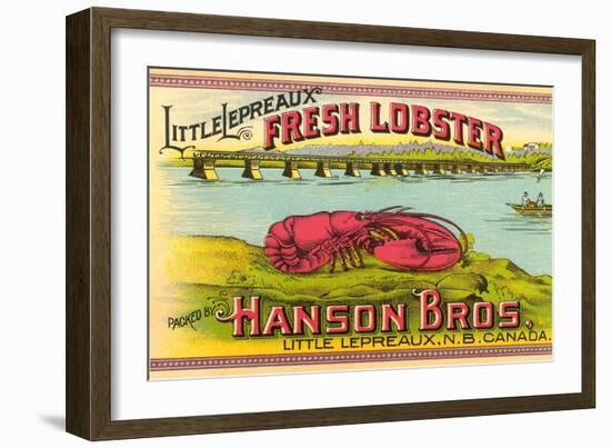 Canadian Fresh Lobster--Framed Art Print