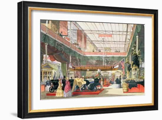 Canadian Hall at the Great Exhibition, Crystal Palace, 1851-null-Framed Giclee Print