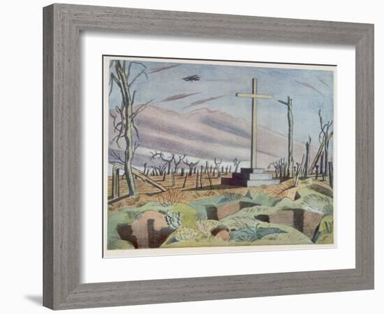 Canadian Monument, British Artists at the Front, Continuation of the Western Front, Nash, 1918-Paul Nash-Framed Giclee Print