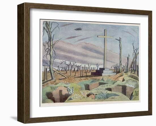 Canadian Monument, British Artists at the Front, Continuation of the Western Front, Nash, 1918-Paul Nash-Framed Giclee Print