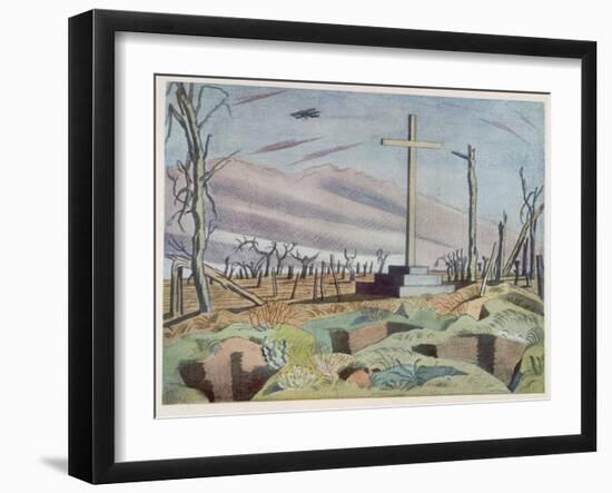 Canadian Monument, British Artists at the Front, Continuation of the Western Front, Nash, 1918-Paul Nash-Framed Giclee Print