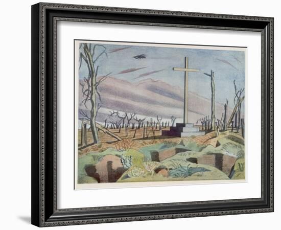 Canadian Monument, British Artists at the Front, Continuation of the Western Front, Nash, 1918-Paul Nash-Framed Giclee Print