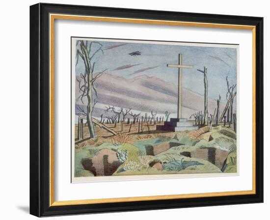 Canadian Monument, British Artists at the Front, Continuation of the Western Front, Nash, 1918-Paul Nash-Framed Giclee Print